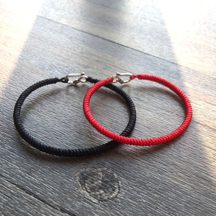 【婉 约】原创本命年九乘金刚结手绳 情侣红绳黑绳手链脚链