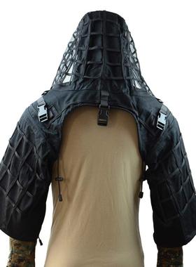透气战术吉利服狙击手伪装服本体可配伪装服披风战术水袋包使用