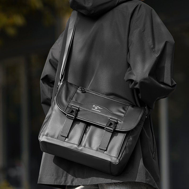 横款邮差包复古时尚单肩包