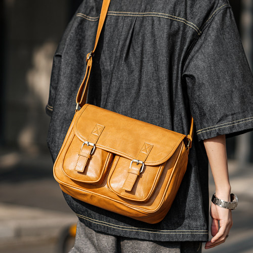 相机包潮流街头单肩包复古邮差包