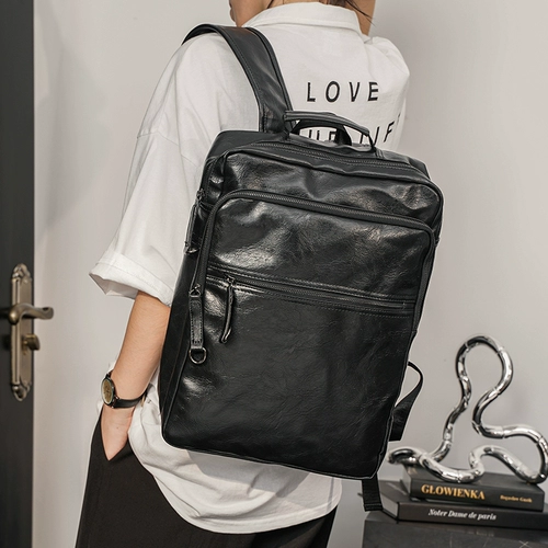 Вместительный и большой рюкзак, трендовая сумка для путешествий для отдыха, ноутбук, в корейском стиле