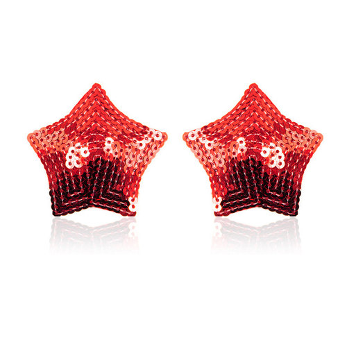 红色五角星防走光乳贴