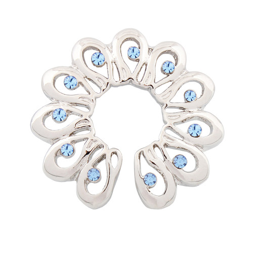 人体穿刺饰品乳环流行饰品水钻花不用穿孔乳头另类一只价格