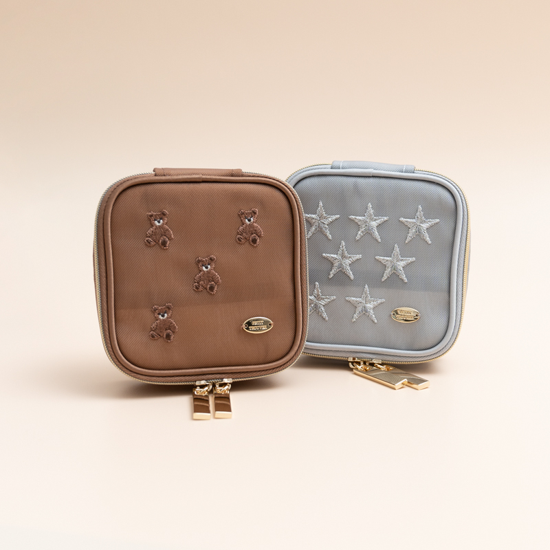 云朵里商店日系卡通方形收纳包