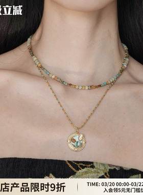 WAYOFMOON温柔彩色串珠项链