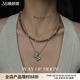 素复古天然石手作项链简约时尚 MOON原创设计多元 锁骨链女 WAY