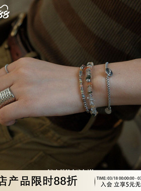 WAYOFMOON复古珠子拼色手链