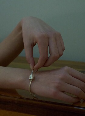 【森制SHINSEI官方】手工雕纹抽拉分色手链 纯银