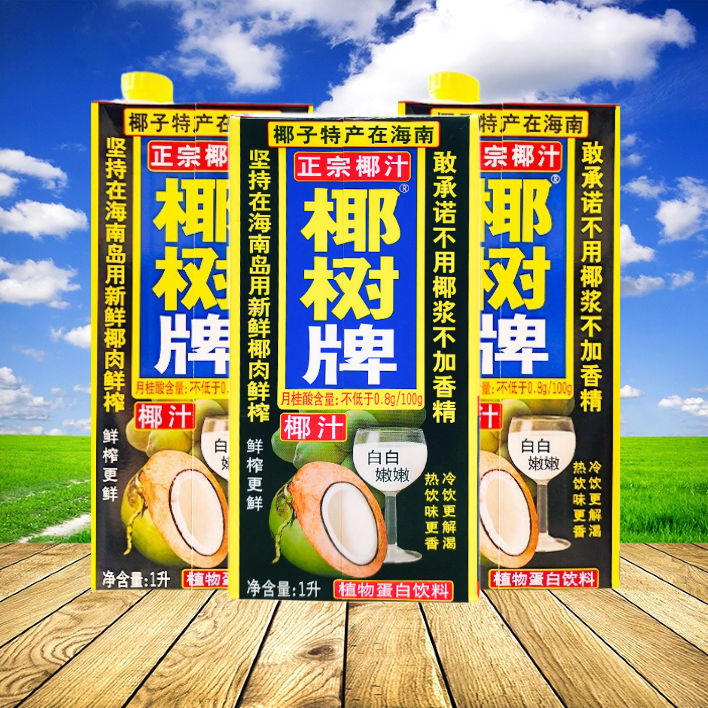 椰树牌椰子汁1L大瓶饮料海南特产