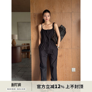 连体衣休闲裤 SOTHEA 吊带连体裤 时髦抽绳方领高腰时尚 2026年夏季