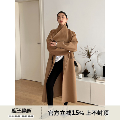 SOTHEA高级手工双面呢翻领大衣