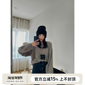 w风磨绒保暖chao亲肤感磨毛长袖 SOTHEA Ji简松弛R 廓形TEE女T恤