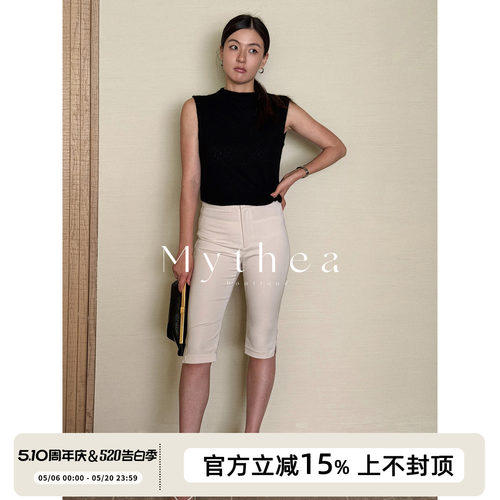 SOTHEA Clean Fit 醋酸杜邦弹力纤维修身紧身夏季五分休闲中裤