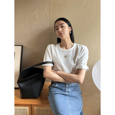 短袖夏日干爽精梳棉透气T恤