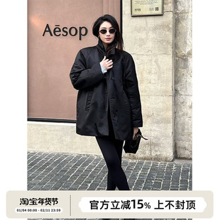 SOTHEA 秋冬季型暖兼备挺括时髦棉衣夹棉保暖经典廓形棉服外套女