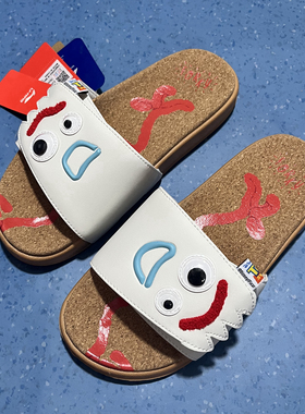中国李宁情侣款拖鞋玩具总动员Forky联名叉子精灵凉拖鞋AGAS021-2