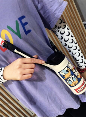 膳魔师象印保温杯套带背带可斜挎350 500ml通用卡通水杯袋保护套