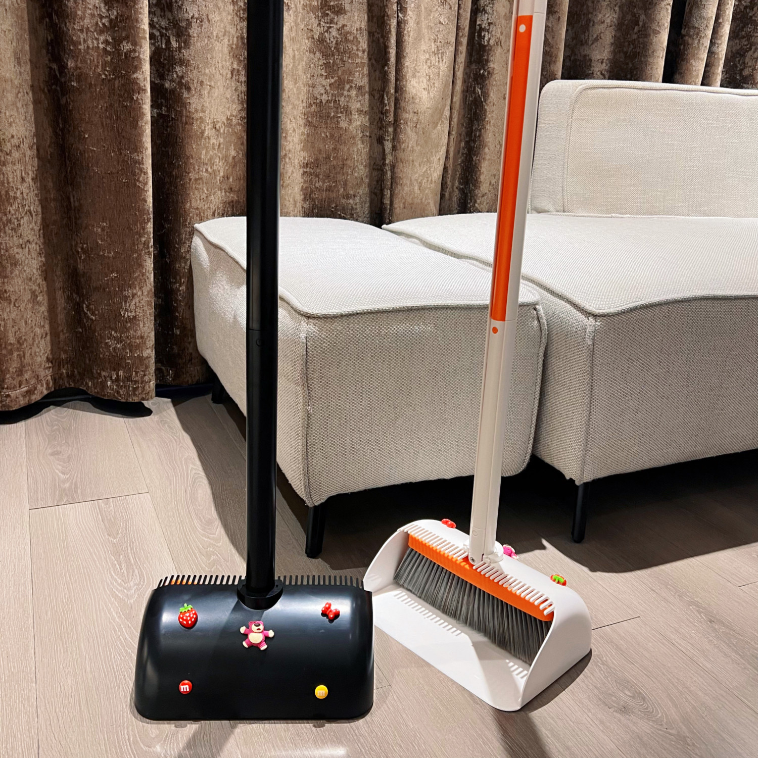 扫把簸箕组合加厚套装家用新款扫帚软毛笤帚折叠头发扫地神器垃圾