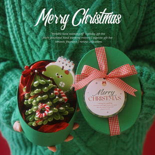 圣诞礼物2026新款平安夜苹果礼盒空圣诞树挂件手工diy礼盒伴手礼