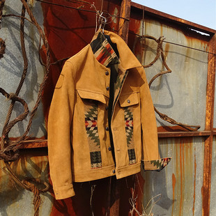 纳瓦霍图腾美式 复古真皮皮衣 Rider风暴骑士牛仔 Storm