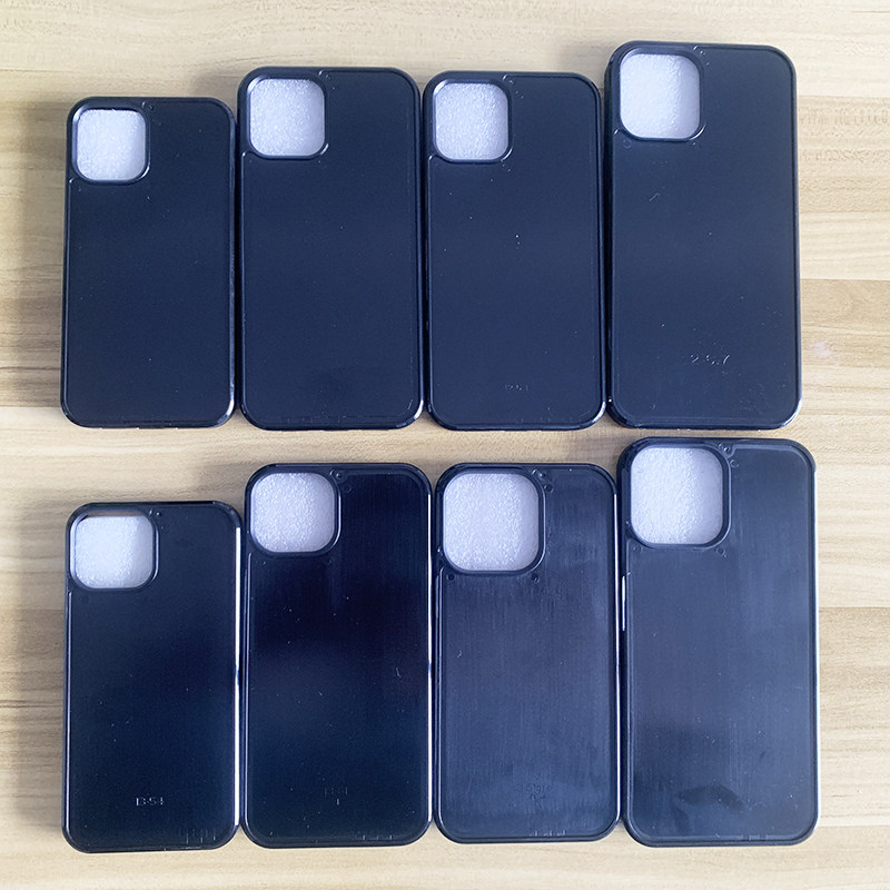 适用iPhone17promax/16/12 PC+TPU软边凹槽贴皮素磨砂贴皮凹槽手机壳素材壳13minidiy手工滴胶壳14玻璃壳11xr图片