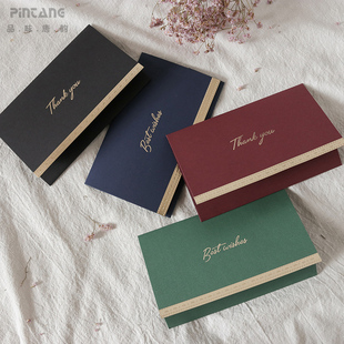 中秋节商务贺卡小卡片生日烫金公司员工送客户祝福感恩定制感谢卡