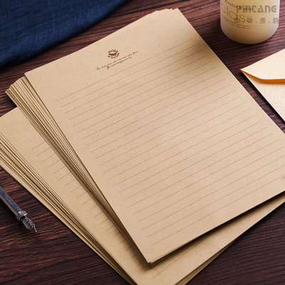 牛皮信纸欧式复古花边信纸