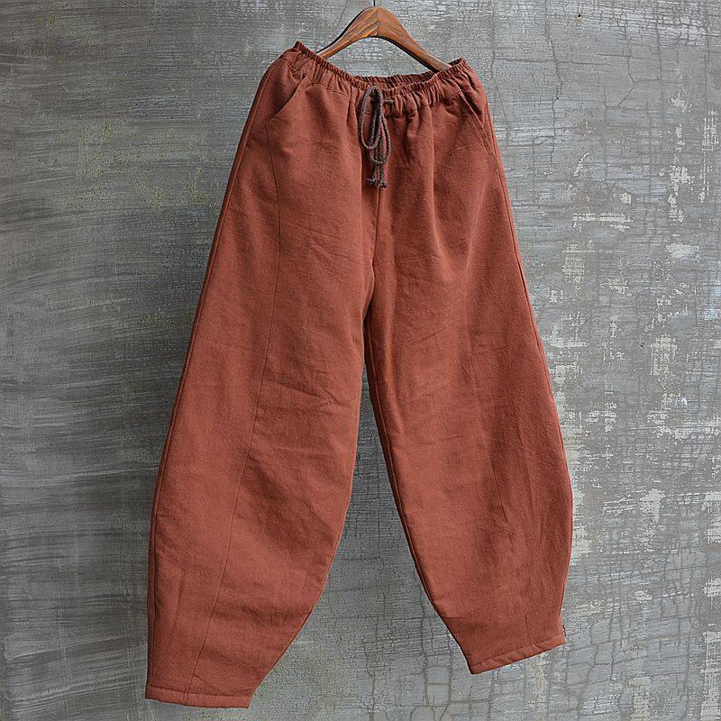 女冬季棉花外穿棉裤保暖宽松休闲复古中国风哈伦裤打坐原创文艺,女装/女士精品,休闲裤,淘宝优惠券,粉丝福利购,淘宝优惠卷