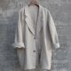 外套西服宽松 帅气无染色进口双雨露亚麻休闲西装 男装 原创中性款