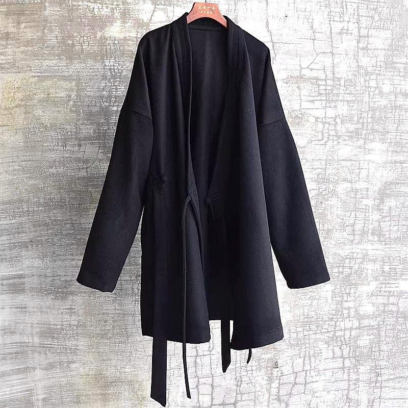 三世一木秋冬羊绒交领汉服大襟