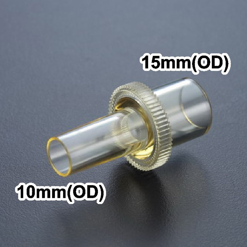外径15mm转外径10mm转接头/新生儿呼吸机管路转接头/两通变径接头