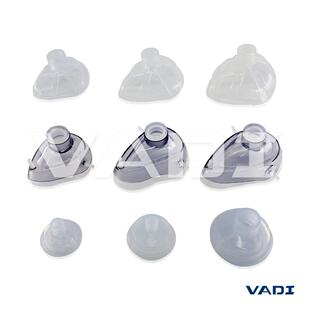 进口全硅胶呼吸机面罩/麻醉机面罩 (早产生/新生儿~成人 0~5号)