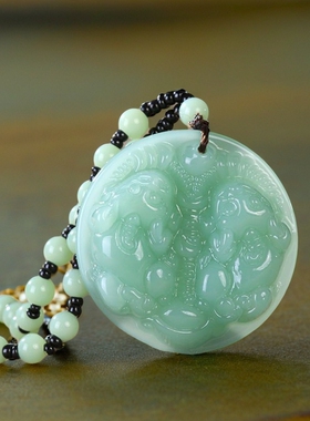 笑佛貔貅龙牌节节高项链搭配女