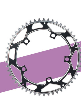 折叠车改装牙盘52T130BCD铝合金牙盘齿片方孔曲柄套装齿盘412用