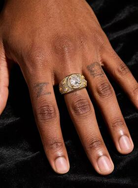 HIPHOP大钻说唱嘻哈满钻戒指