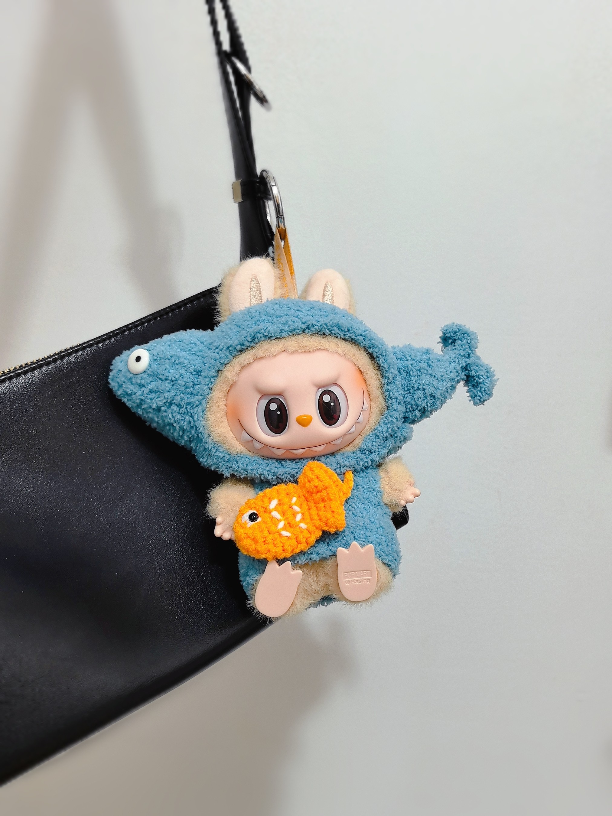 手工钩织高颜值搪胶labubu娃衣咸鱼套装BOB搪胶娃衣