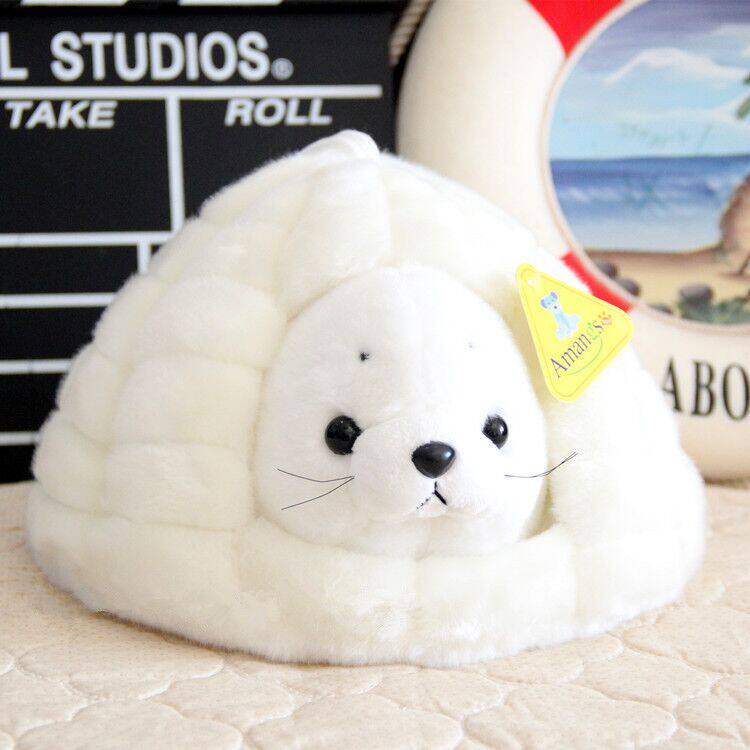 海豹毛绒玩具城堡窝海豹玩偶布娃娃儿童生日礼物送女生