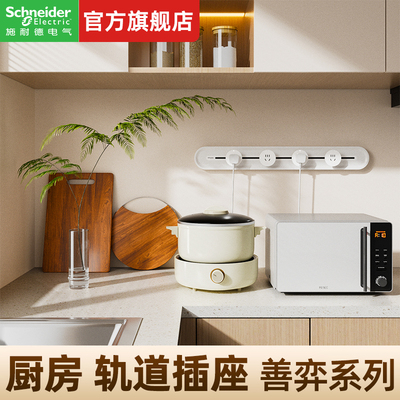 【旗舰新品】施耐德二代轨道插座