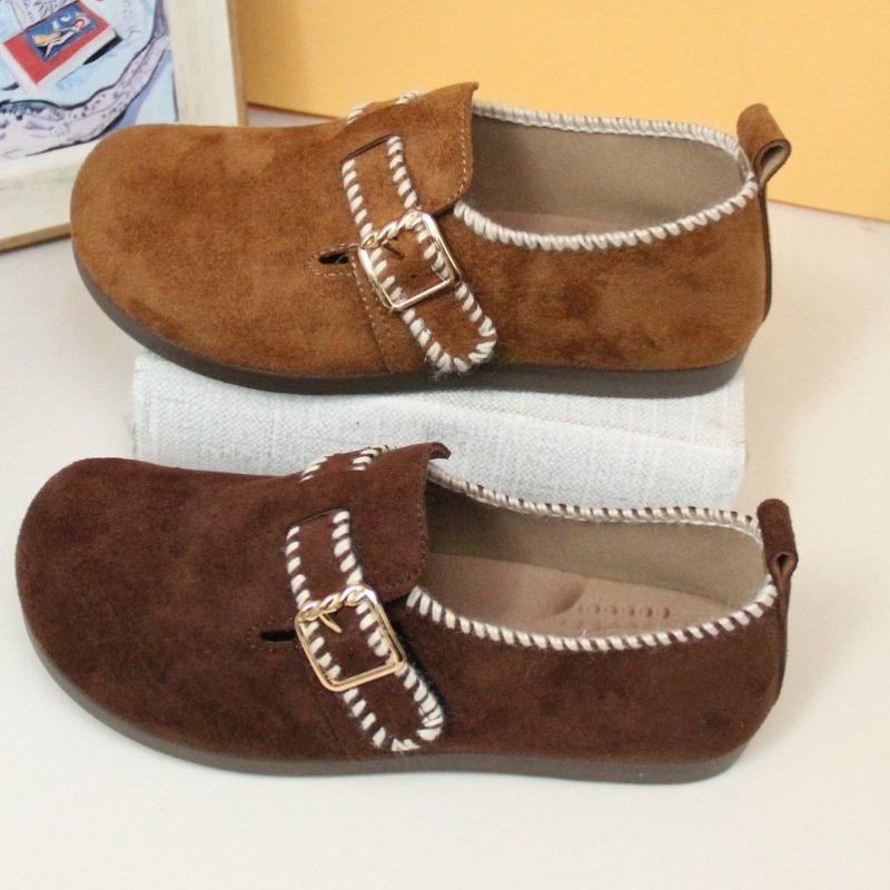 春季新款老北京布鞋复古浅口平底玛丽珍单鞋女百搭软底脚蹬豆豆鞋,女鞋,勃肯鞋/软木鞋,淘宝优惠券,粉丝福利购,淘宝优惠卷