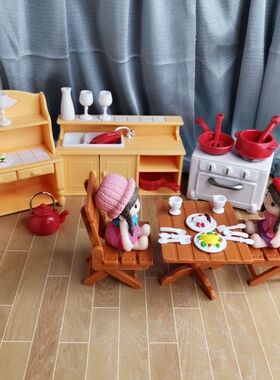 DOLLHOUSE布娃娃屋配件场景模型 小孩过家家现具袖珍厨房烹饪系列