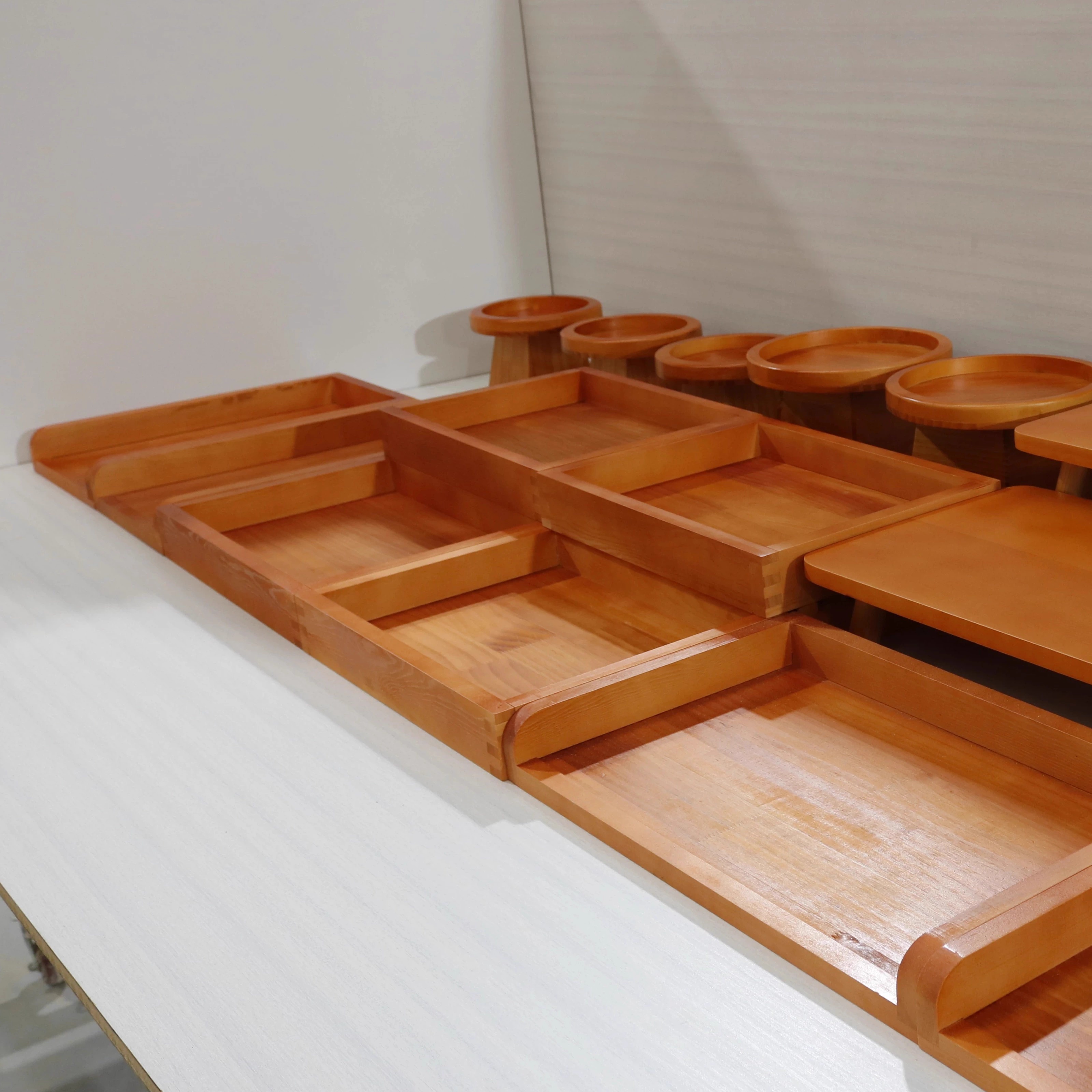 中岛软装烘焙道具定制面包柜陈列整套实木西点干点不锈钢食品托盘