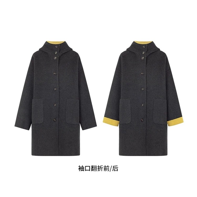 银杏毛呢大衣