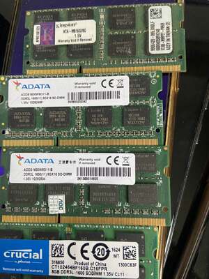 kingston/金士顿8G DDR3L 1600MHZ 1.5V 1.35V笔记本内存条