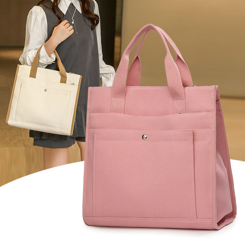 原创帆布手提公文包轻便单肩包