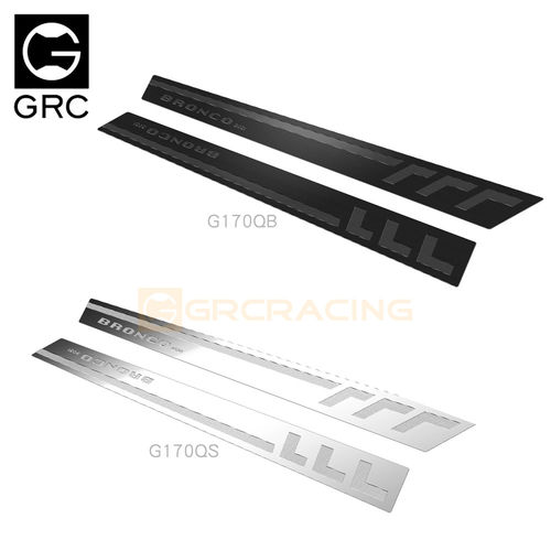 GRC TRX4新BRONCO 侧装饰件 Q款不锈钢片 车壳金属保护 #G170QS/B