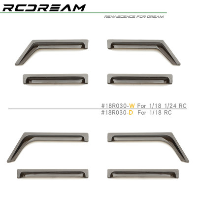 RCDream 1-18 1-24 晴雨挡 TRX4M 卫士 Axial SCX24 牧马人 FCX24