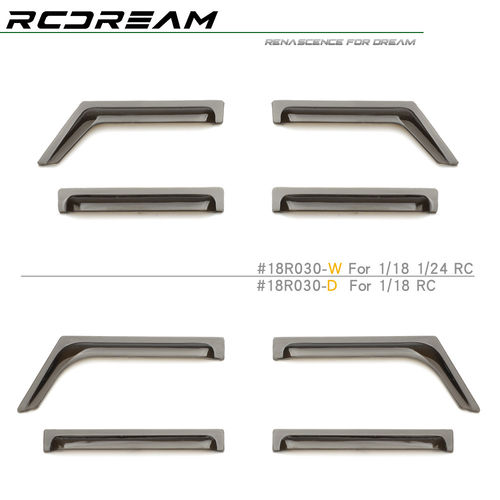 RCDream 1-18 1-24 晴雨挡 TRX4M 卫士 Axial SCX24 牧马人 FCX24
