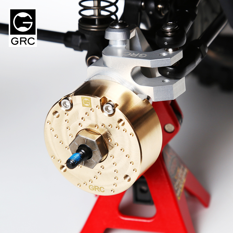 GRC TRX4车桥门边齿轮箱盖黄铜版 T4配重块 单轮188g GAX0062A/B
