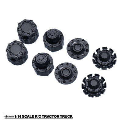 田宫拖头770S 1/14轮毂盖 轴头 田宫升级件 车轮轴头盖ABV-2