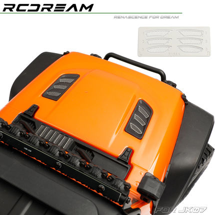 RCDream 1/7 MK07 JK07 机盖散热口蜂窝网换气口仿真金属格栅网片